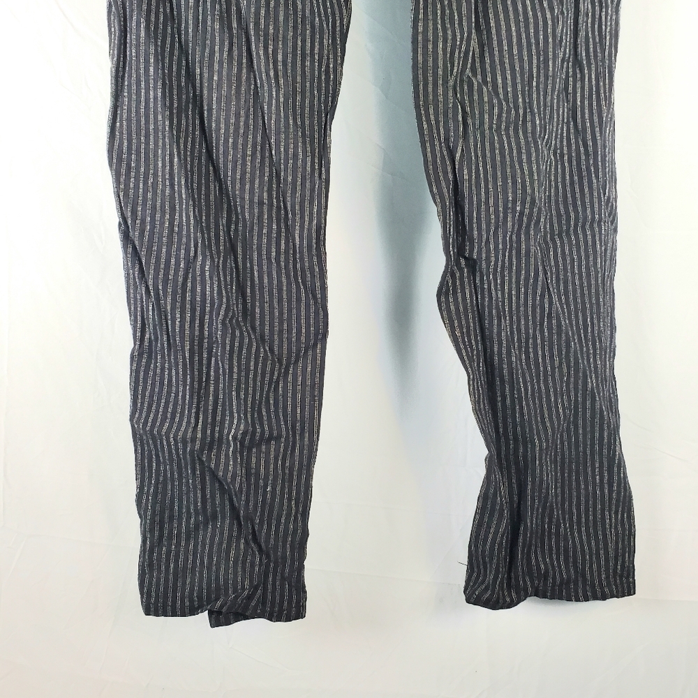 Sundance Amelia‎ Black Striped Linen Trouser Pants - Picture 8 of 10